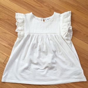 NWOT!! Gap kids - Ruffle Sleeve Top